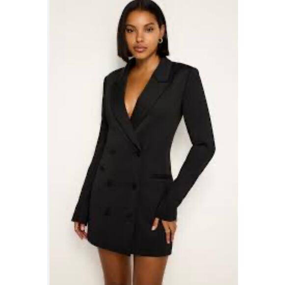 Good American Scuba Exec Blazer black Dress size XS (new) - Picture 1 of 10